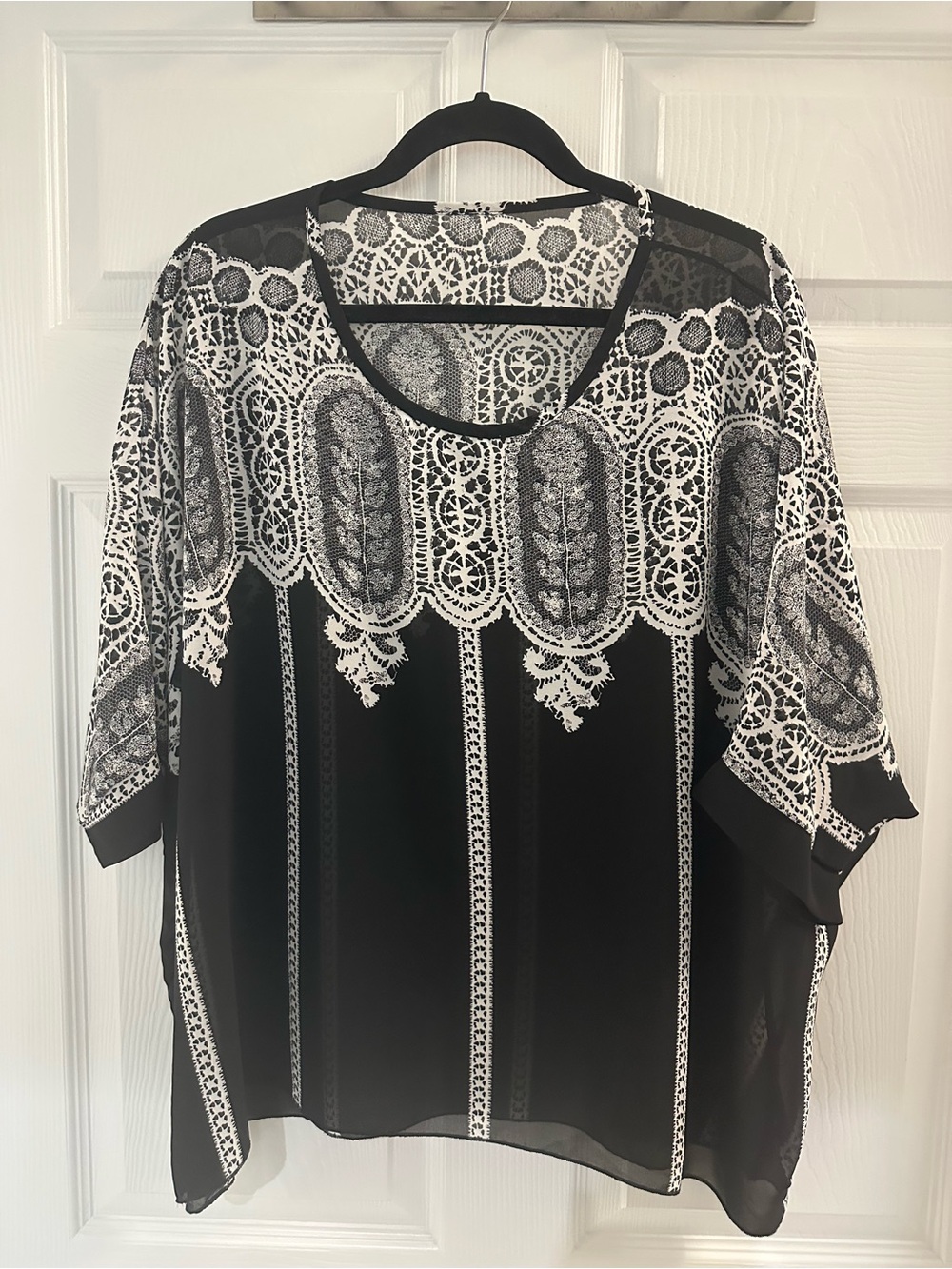 Black & White Printed Tunic